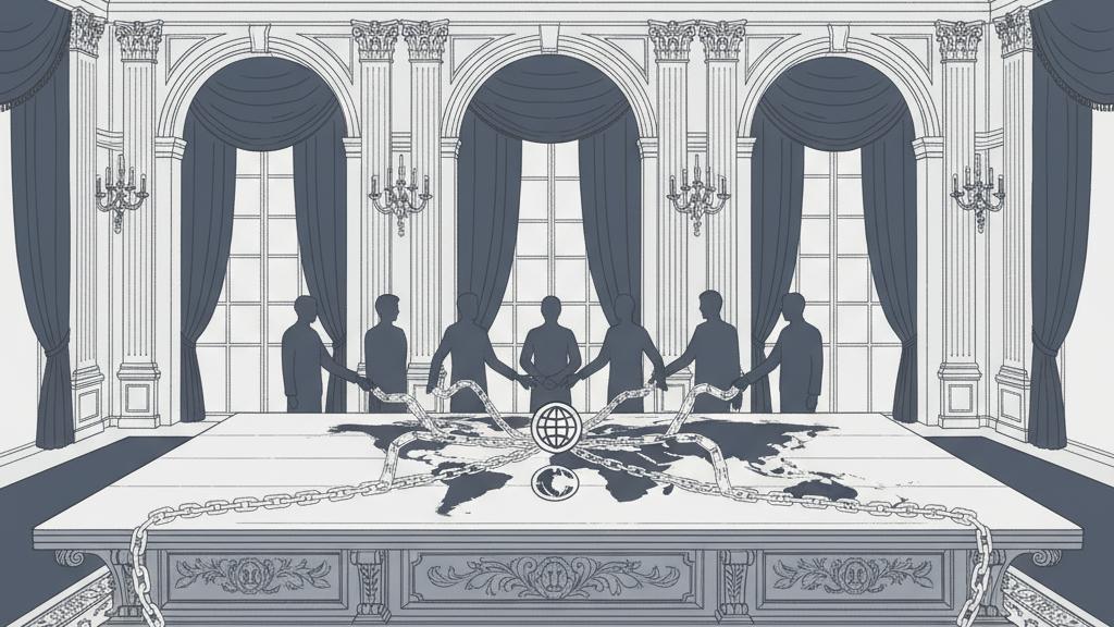 Illustration of the Bretton Woods Agreement Signing