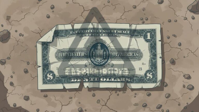 Illustration of the Failed US Continental Dollar Currency