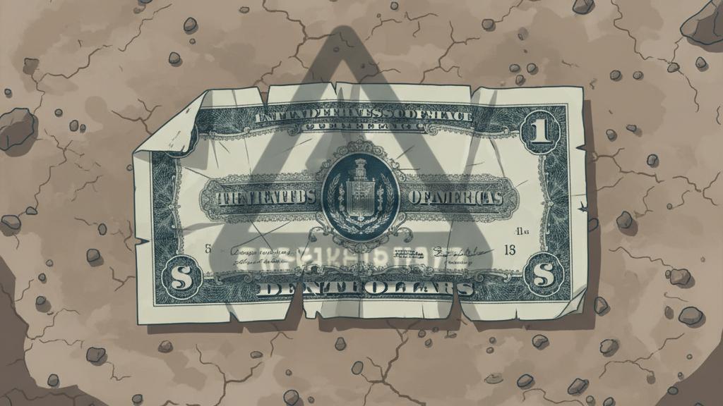Illustration of the Failed US Continental Dollar Currency
