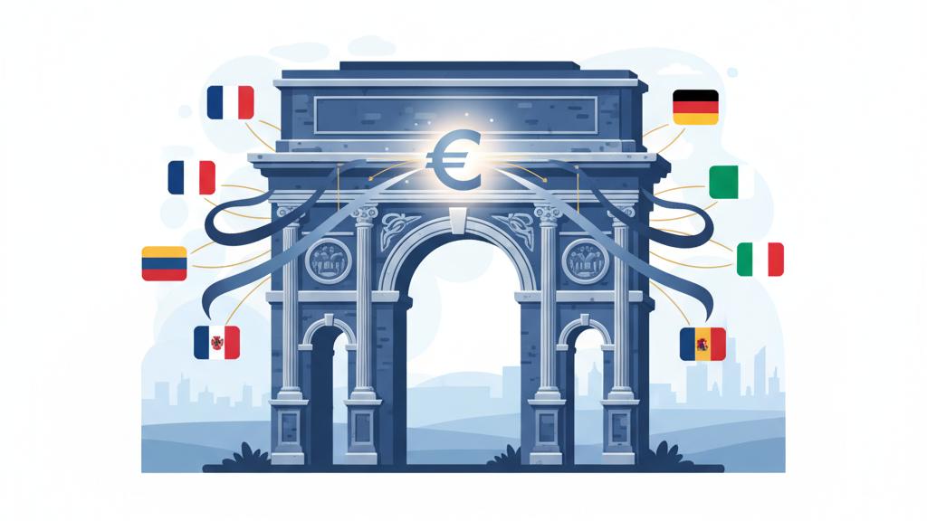 Illustration of the Political Creation of the Euro Currency