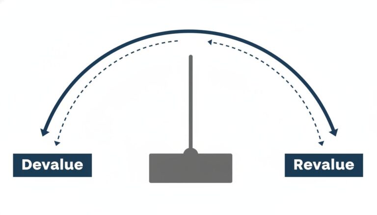 Infographic on the Historical Use of Currency Devaluation and Revaluation