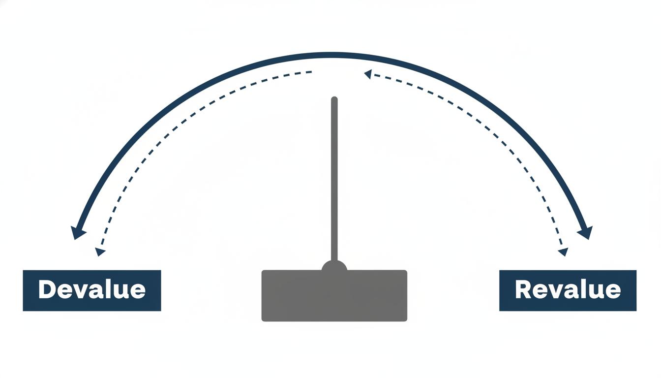 Infographic on the Historical Use of Currency Devaluation and Revaluation