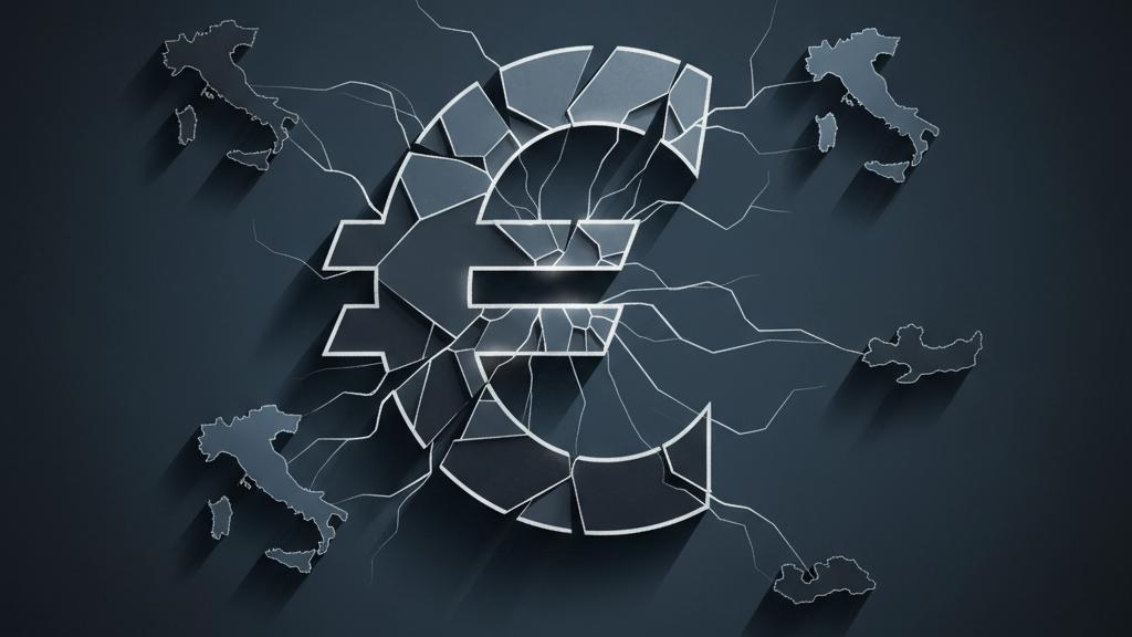 Conceptual image of the Eurozone Debt Crisis