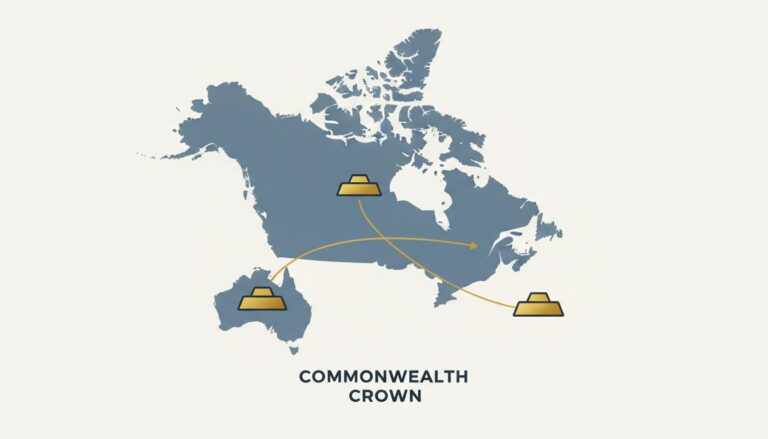 Illustration of the Gold Standard's History in Australia and Canada