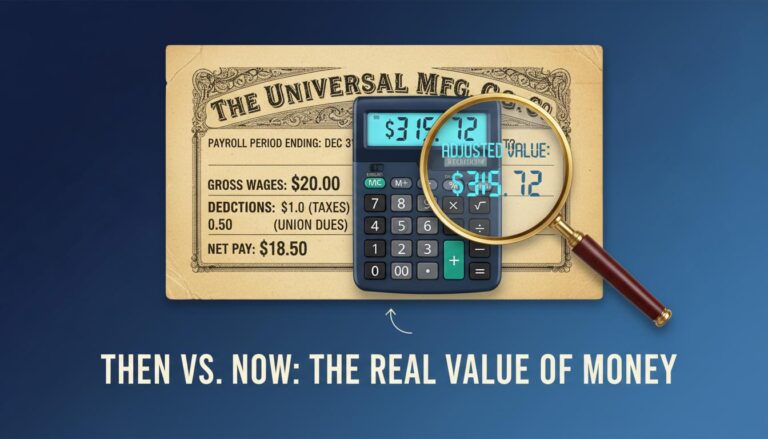 Infographic on Adjusting Historical Wages for Inflation