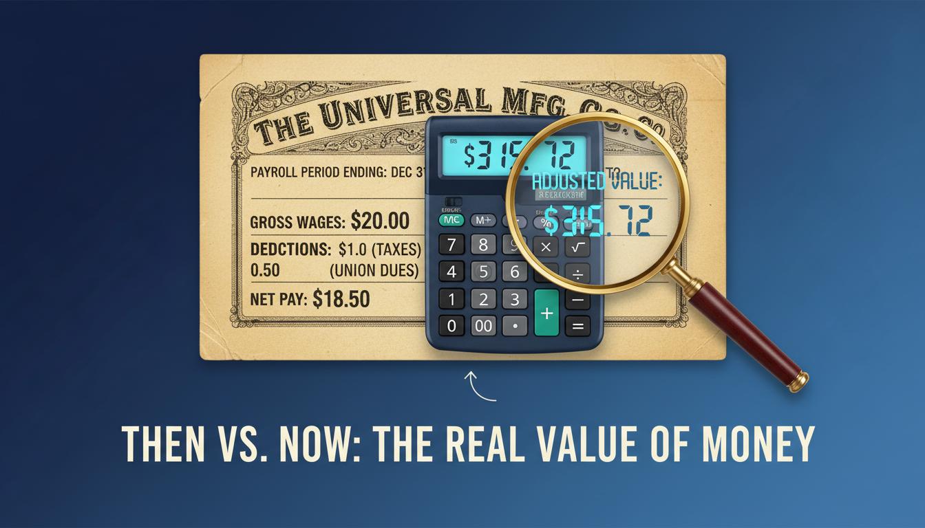 Infographic on Adjusting Historical Wages for Inflation