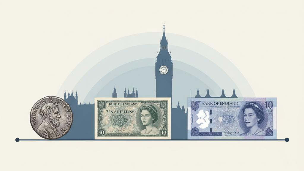 British Pound History Timeline Illustration