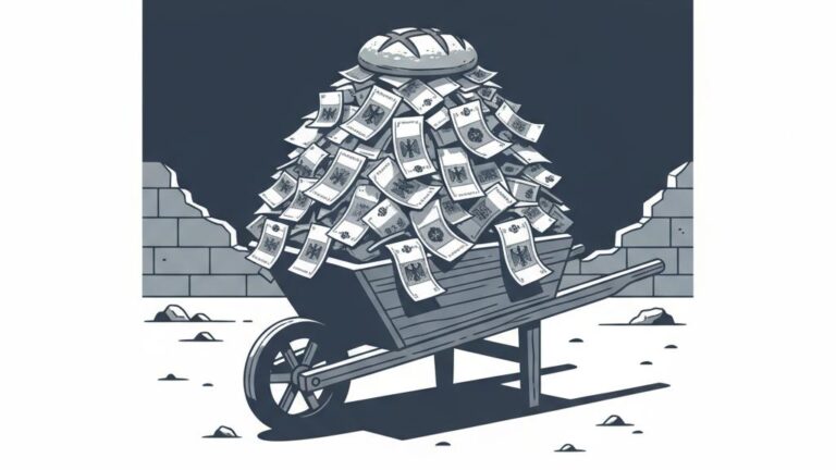 Conceptual Illustration of Hyperinflation and Loss of Value