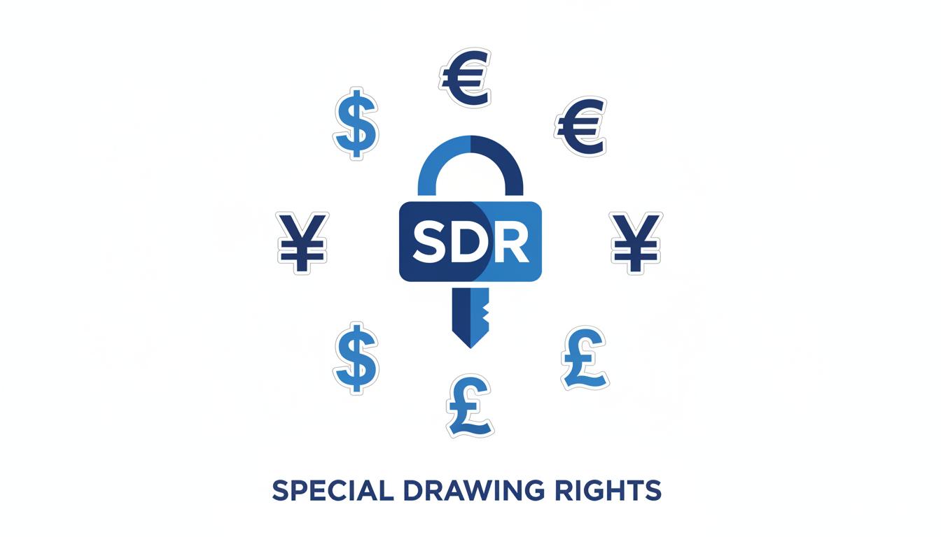 Infographic explaining the IMF's Special Drawing Rights (SDR)