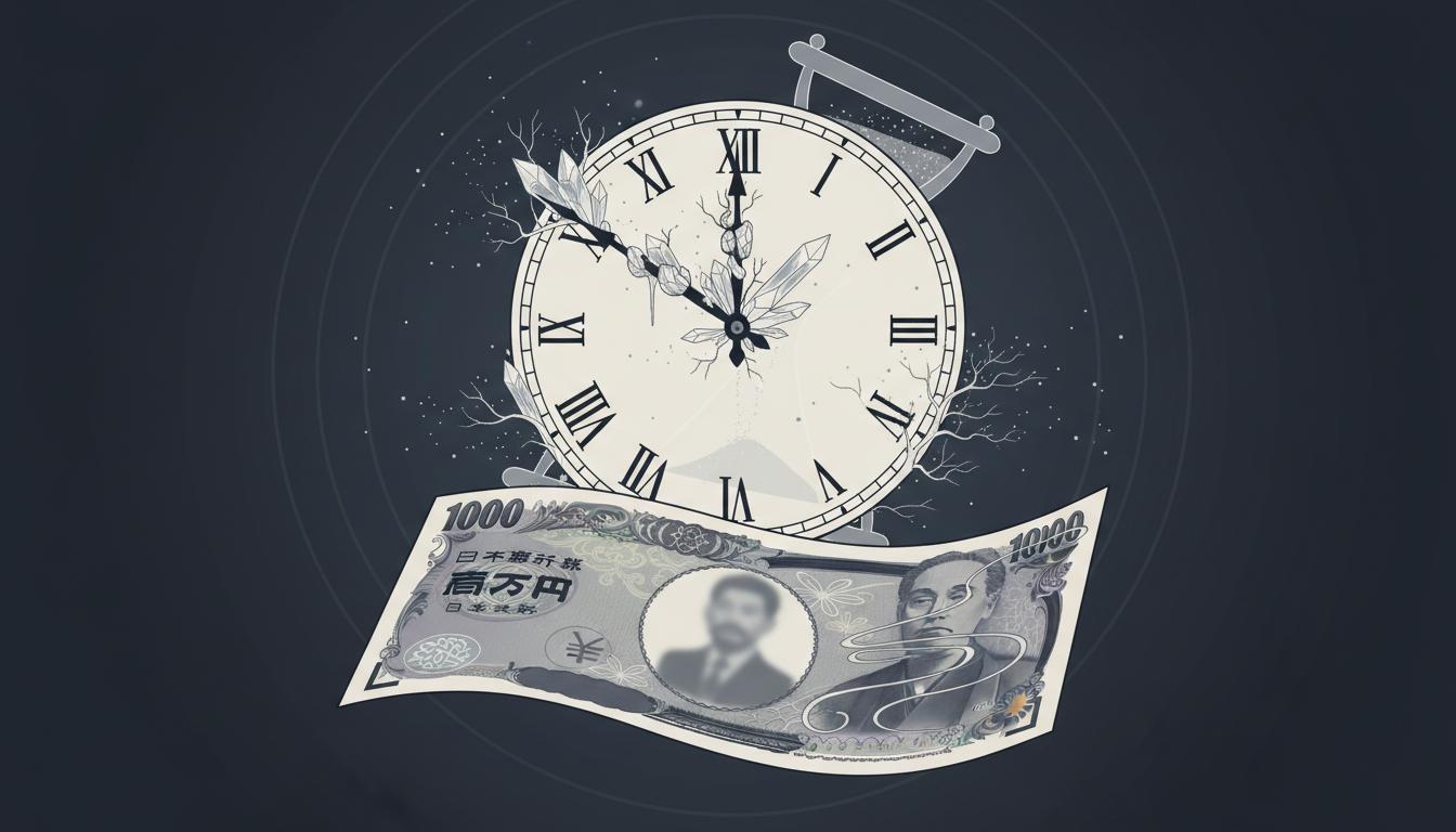 Conceptual image of Japan's historical Deflationary 'Lost Decades'