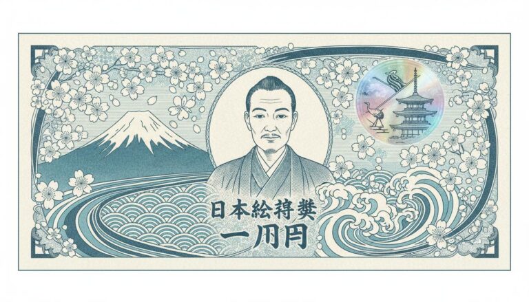 Illustration of the Artistic and Security Features of Japanese Banknotes