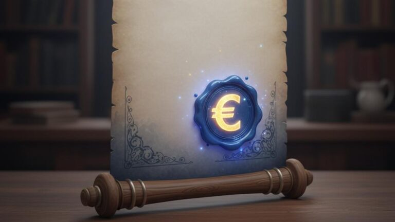 Illustration of the Maastricht Treaty and the Euro Foundation