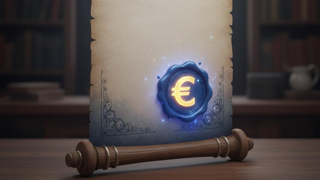 Illustration of the Maastricht Treaty and the Euro Foundation