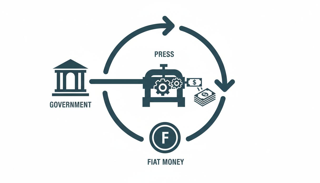 Illustration of Modern Monetary Theory (MMT) and Fiat Currency