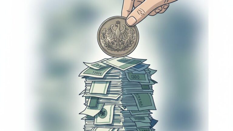 Illustration of the stabilization efforts using the Rentenmark and Reichsmark