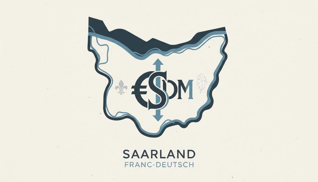 Illustration of the unique Saar Mark currency's history and location