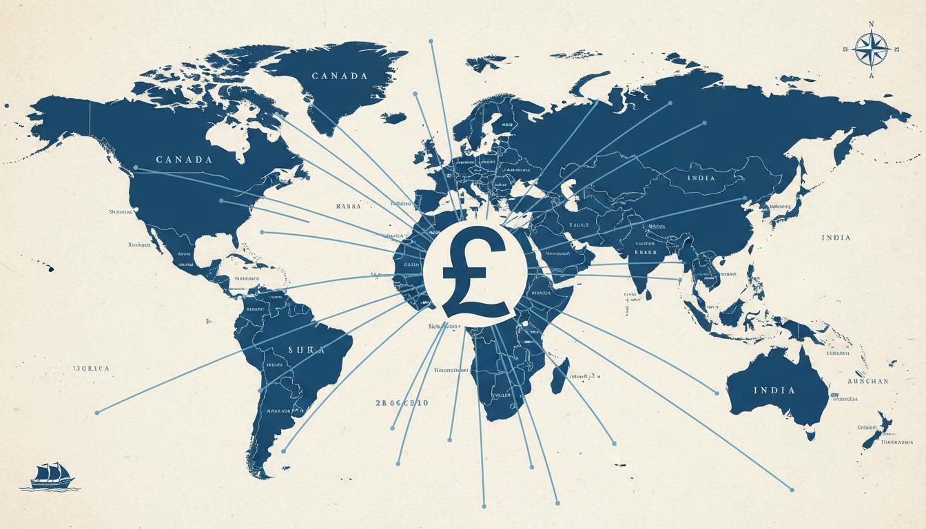 Illustration of the British Pound's Influence via the Historical Sterling Area